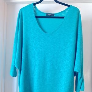 Teal dolman top